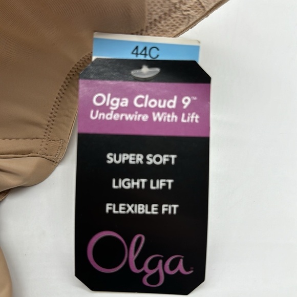 Olga NWT Tan Lace Bra Size 44C - Picture 8 of 10